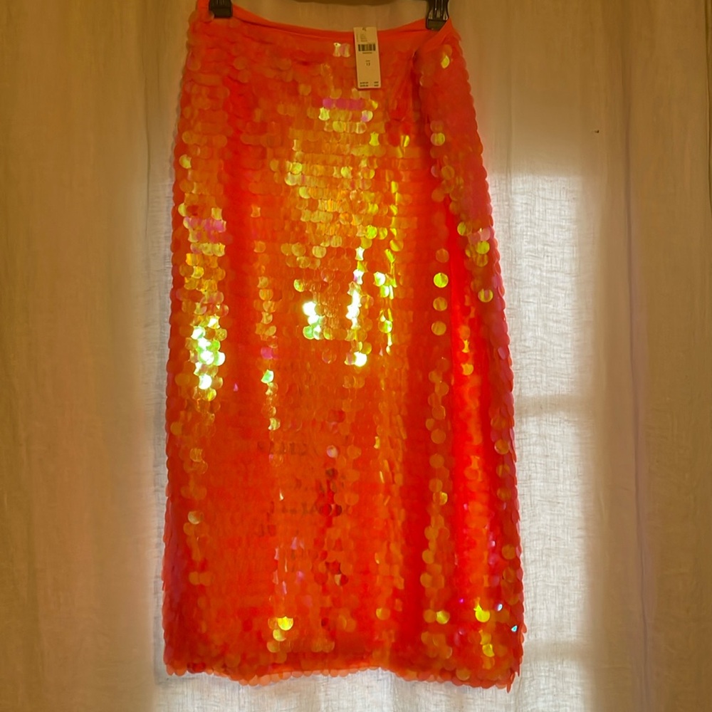 Anthropology sequins skirt
